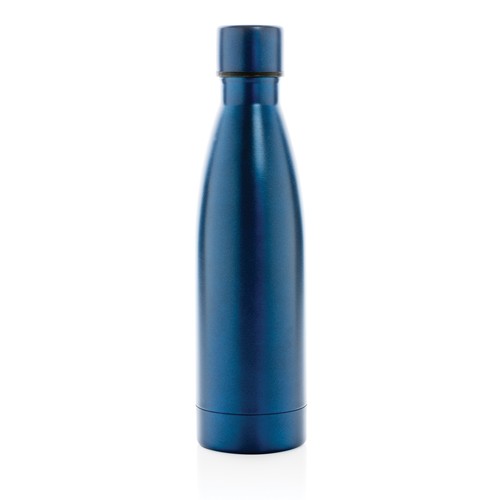 azul marino Botella sólida de acero inoxidable reciclado RCS