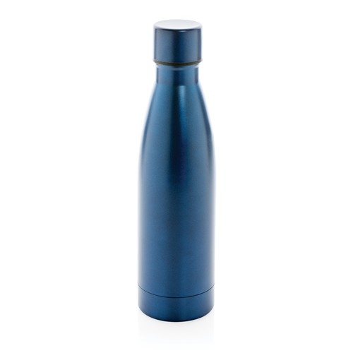 azul marino Botella sólida de acero inoxidable reciclado RCS
