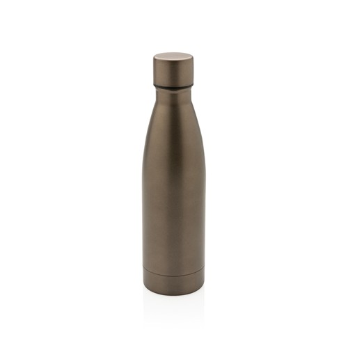 marrón Botella sólida de acero inoxidable reciclado RCS