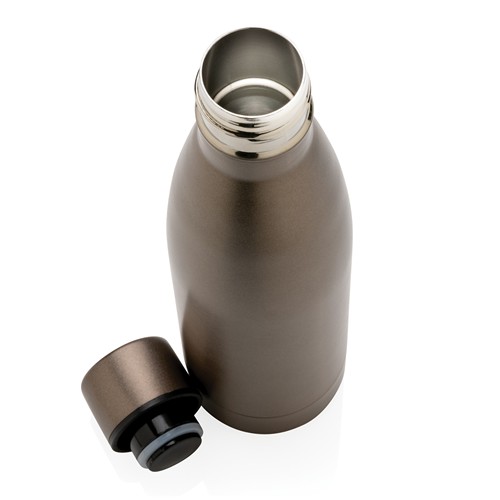 marrón Botella sólida de acero inoxidable reciclado RCS