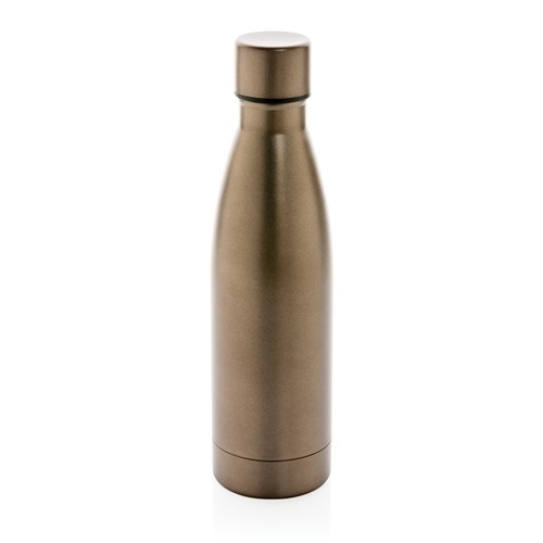 marrón Botella sólida de acero inoxidable reciclado RCS