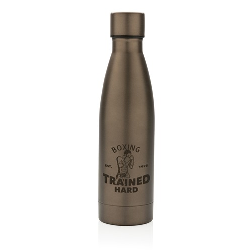 marrón Botella sólida de acero inoxidable reciclado RCS