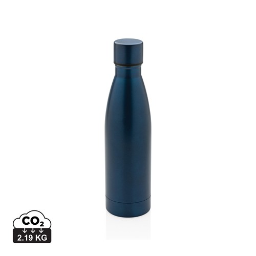 azul marino Botella sólida de acero inoxidable reciclado RCS