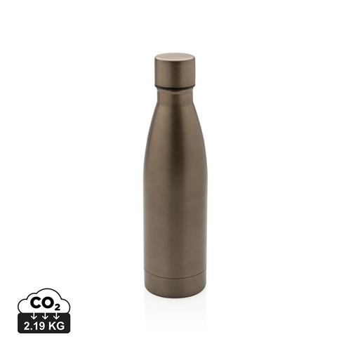 marrón Botella sólida de acero inoxidable reciclado RCS