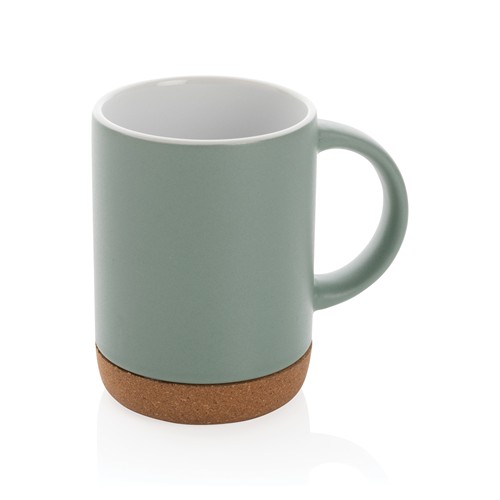 green Taza de cerámica con base de corcho 280 ml