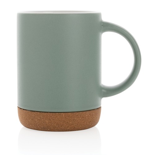 green Taza de cerámica con base de corcho 280 ml