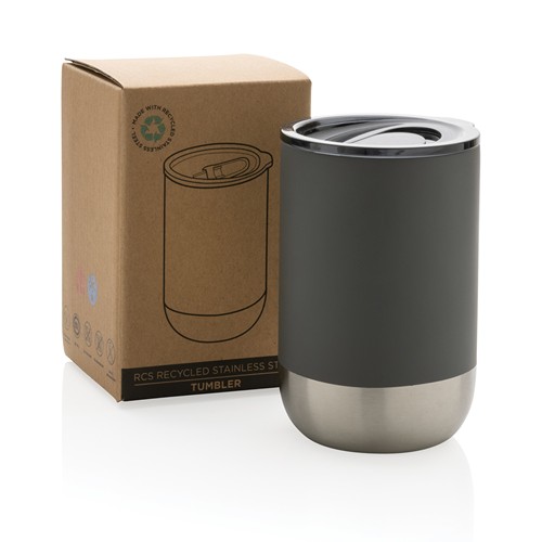 gray Taza de acero inoxidable reciclado RCS