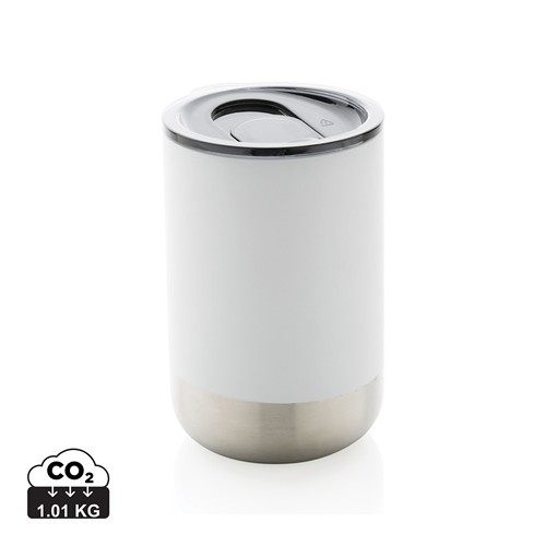 white Taza de acero inoxidable reciclado RCS