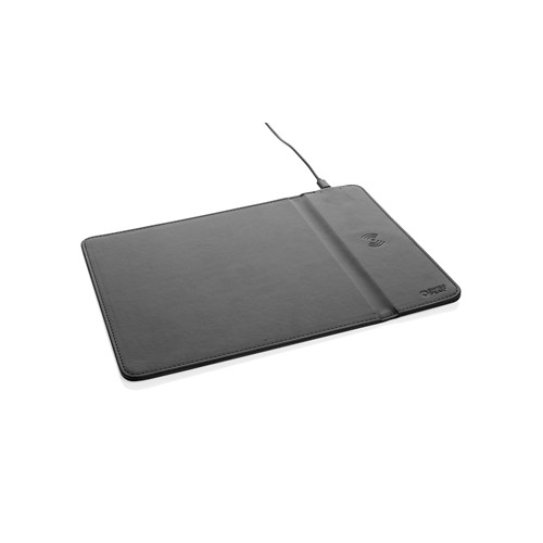 Tapis de souris en PU RCS avec chargeur 10W Swiss Peak - 2