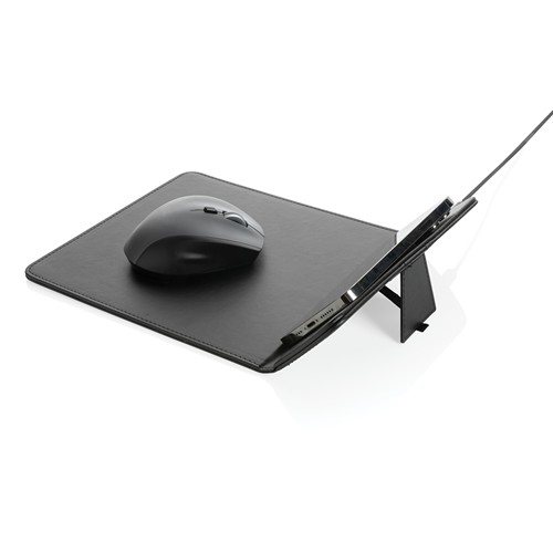 Tapis de souris en PU RCS avec chargeur 10W Swiss Peak - 6