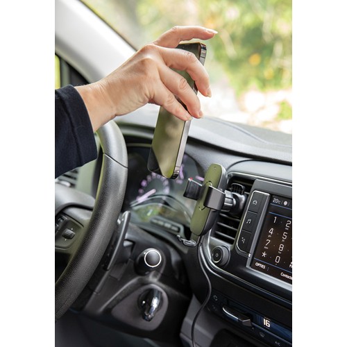 Support voiture avec chargeur 10W en plastique recyclé RCS - 3