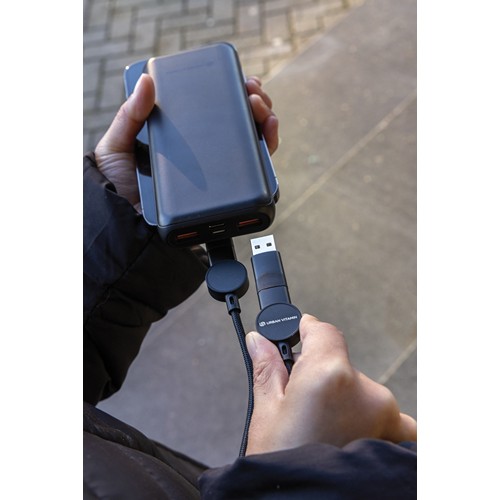 Câble Oakland 6-in-1 à charge 45W en plastique recyclé RCS thumbnail 9