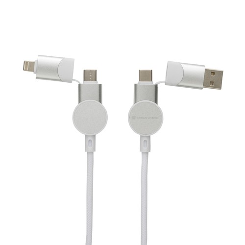 Câble Oakland 6-in-1 à charge 45W en plastique recyclé RCS - 2
