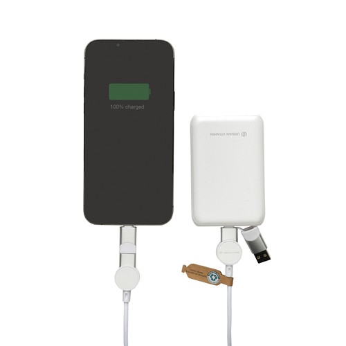 white Cable 6 en 1 Oakland RCS carga rápida 45W
