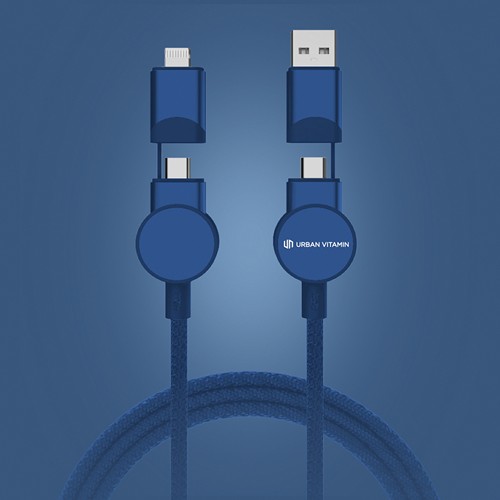 blue Cable 6 en 1 Oakland RCS carga rápida 45W