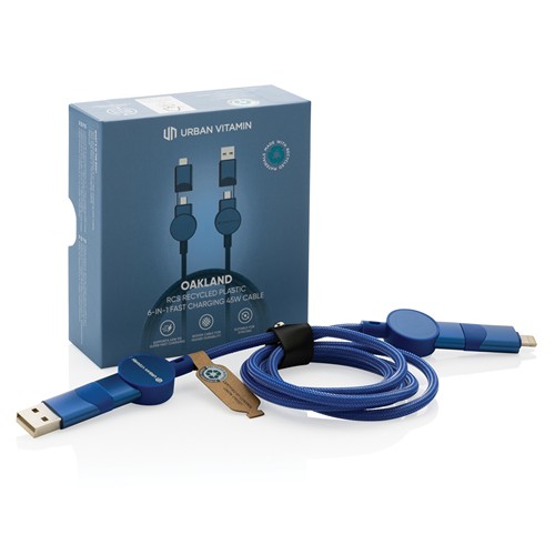 blue Cable 6 en 1 Oakland RCS carga rápida 45W