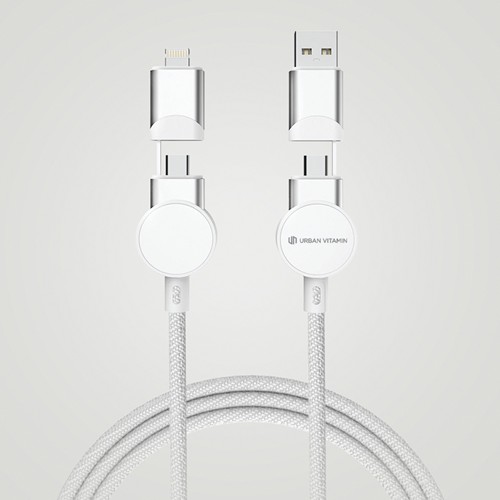 white Cable 6 en 1 Oakland RCS carga rápida 45W
