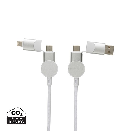 white Cable 6 en 1 Oakland RCS carga rápida 45W