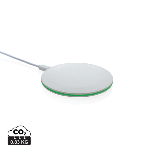 CARGADOR RÁPIDO INALÁMBRICO 15W DE PLÁSTICO RECICLADO RCS