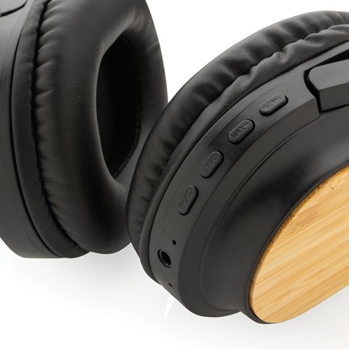 Casque sans fil pliable en bambou et plastique RCS Elite - 7