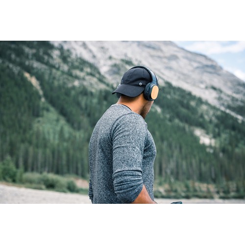 Casque sans fil pliable en bambou et plastique RCS Elite - 10