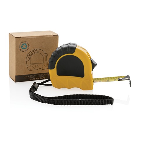 yellow Flexómetro RCS de plástico reciclado 3M/16 mm