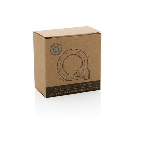 Flexómetro RCS de plástico reciclado 3M/16 mm con stop