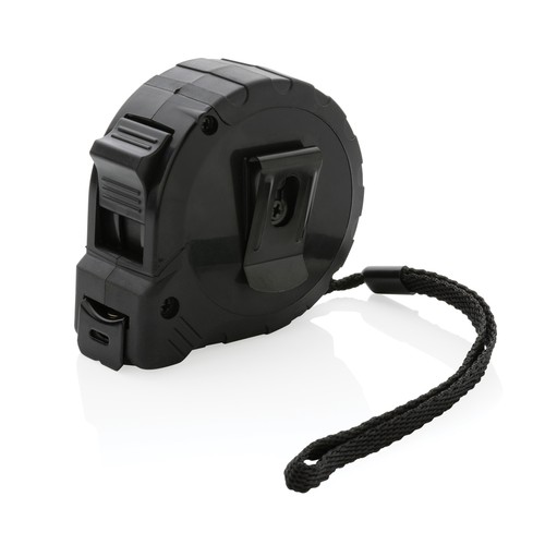 black Flexómetro de plástico reciclado RCS 5M/19 mm con stop