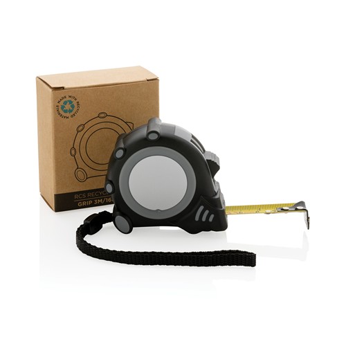 gray Flexómetro RCS de plástico reciclado Grip 3M/16mm