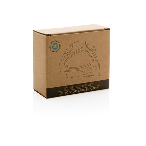 Mètre ruban Auto stop 8M/25mm en plastique recyclé RCS - 9