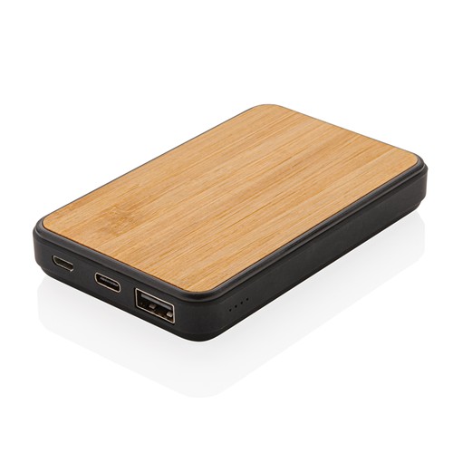 marrón Powerbank de 5.000 mAh de plástico reciclado RCS