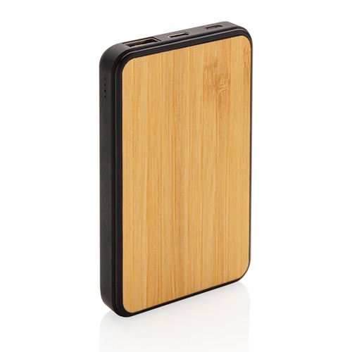 marrón Powerbank de 5.000 mAh de plástico reciclado RCS