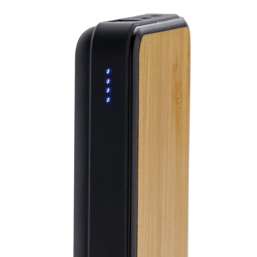marrón Powerbank de 5.000 mAh de plástico reciclado RCS