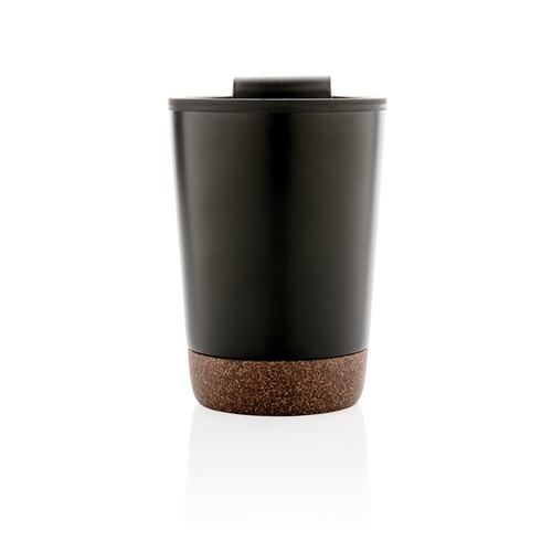 black Taza de café de corcho y acero inoxidable GRS RPP