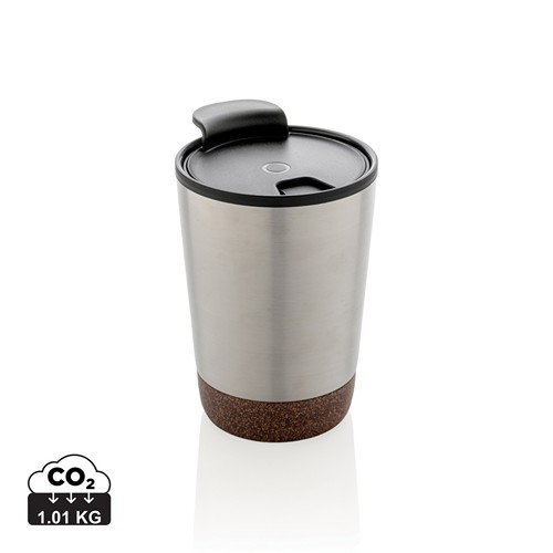 plateado Taza de café de corcho y acero inoxidable GRS RPP