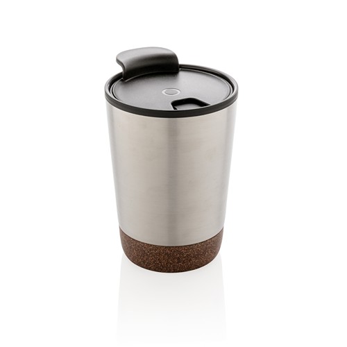 plateado Taza de café de corcho y acero inoxidable GRS RPP