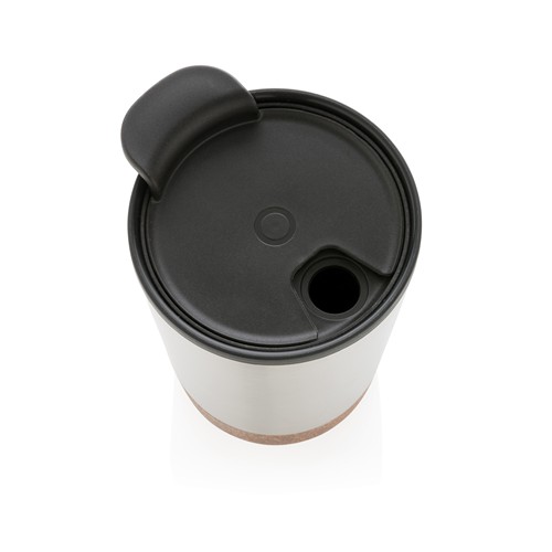 plateado Taza de café de corcho y acero inoxidable GRS RPP