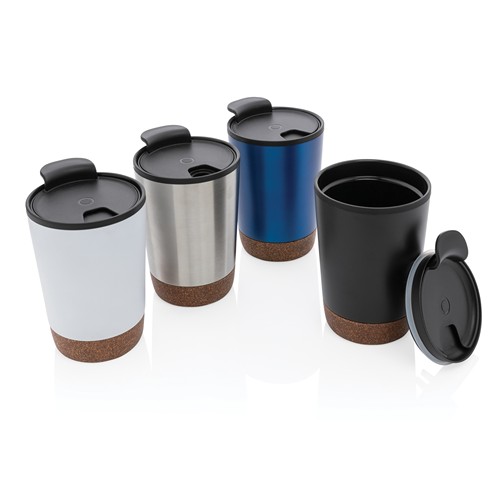 plateado Taza de café de corcho y acero inoxidable GRS RPP