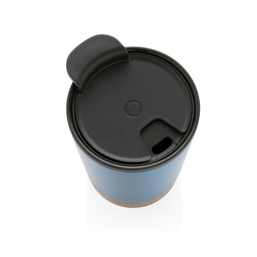 blue Taza de café de corcho y acero inoxidable GRS RPP