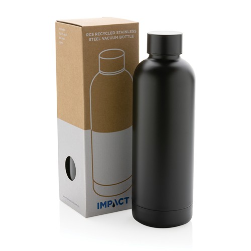 black Botella al vacío Impact de acero inoxidable reciclado RCS