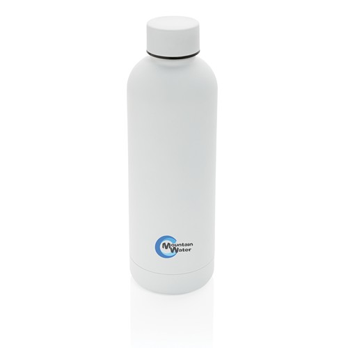 white Botella al vacío Impact de acero inoxidable reciclado RCS