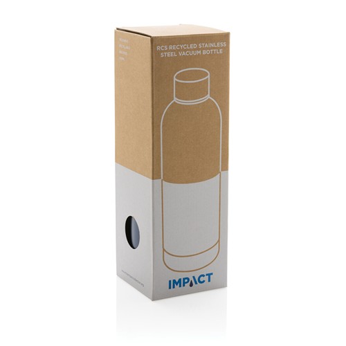 blue Botella al vacío Impact de acero inoxidable reciclado RCS