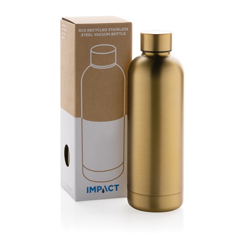 dorado Botella al vacío Impact de acero inoxidable reciclado RCS