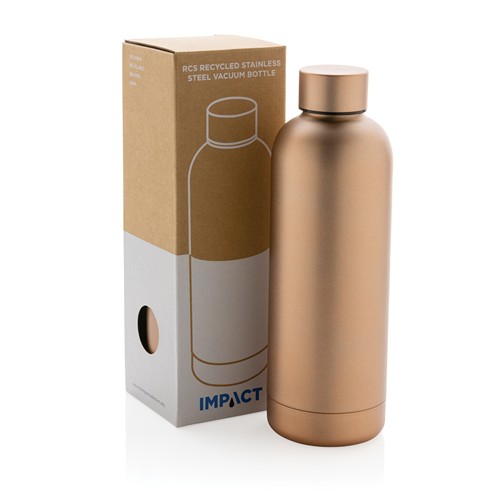 marrón Botella al vacío Impact de acero inoxidable reciclado RCS
