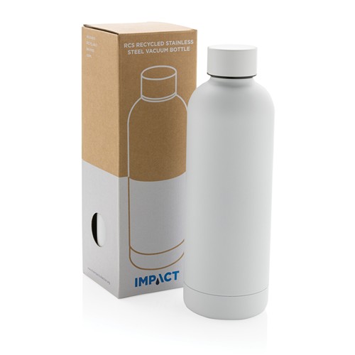 white Botella al vacío Impact de acero inoxidable reciclado RCS