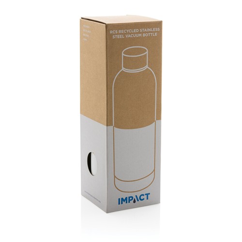 white Botella al vacío Impact de acero inoxidable reciclado RCS