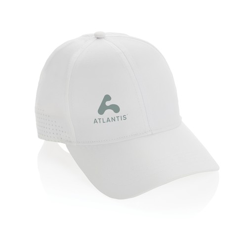 white Gorra deportiva Impact AWARE™ RPET de 6 paneles