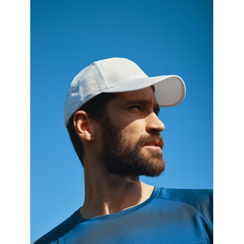 white Gorra deportiva Impact AWARE™ RPET de 6 paneles