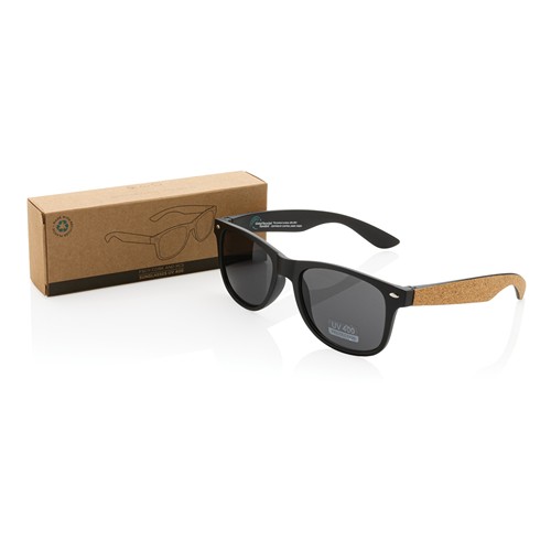 Lunettes de soleil en PC recyclé GRS avec liège - 7