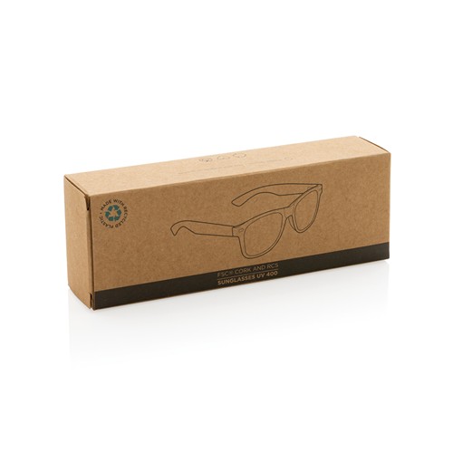 Lunettes de soleil en PC recyclé GRS avec liège - 8